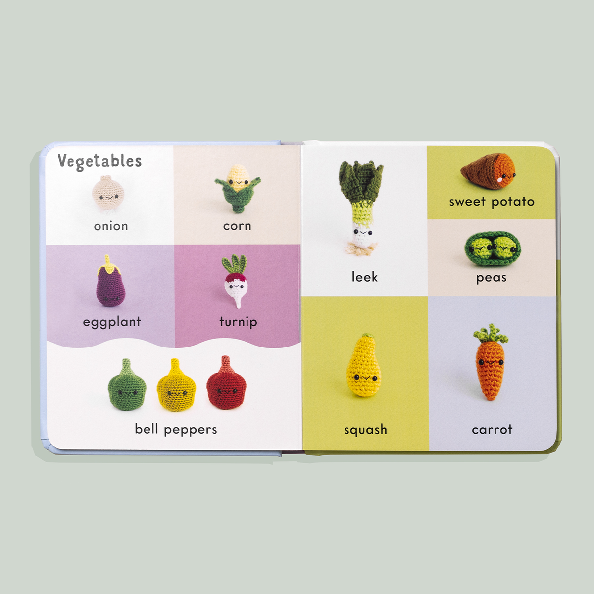 First Words with Cute Crochet Friends (Baby Board Book) - Baby Dill