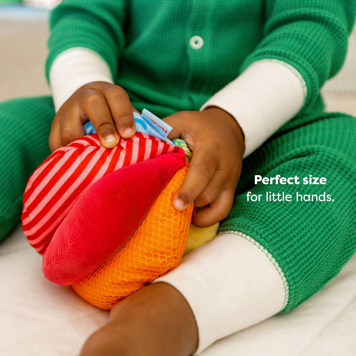 Rainbow Fabric Baby Ball - Baby Dill
