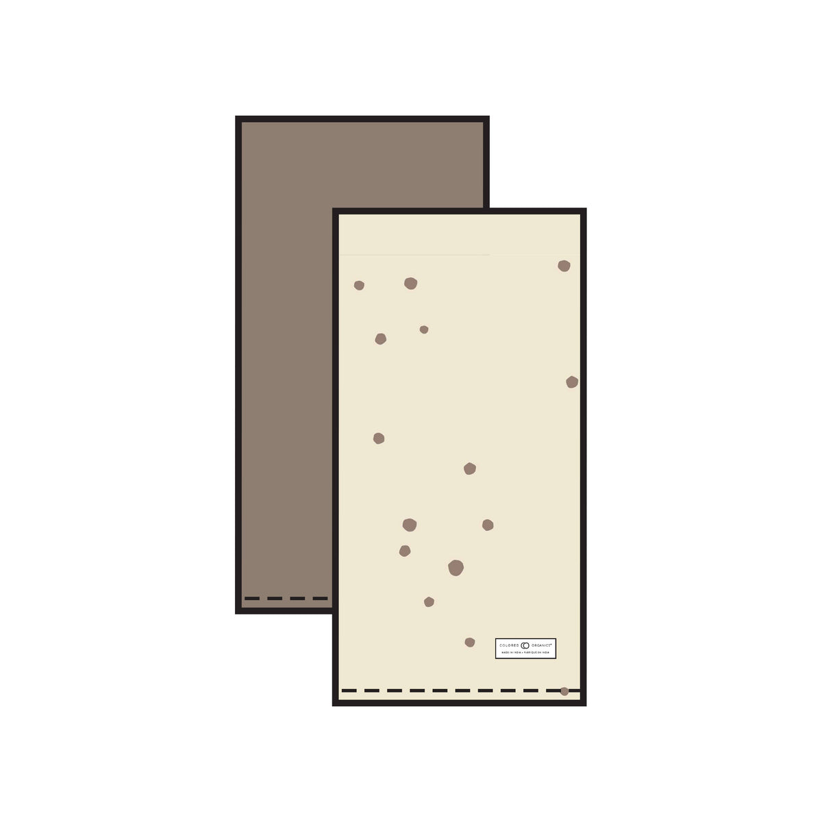 Colored Organics - 2-Pack Muslin Burp Cloths - Baby Dill