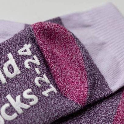 Chelsea - Non-Slip Baby Socks Purple, Blue Cotton - Baby Dill