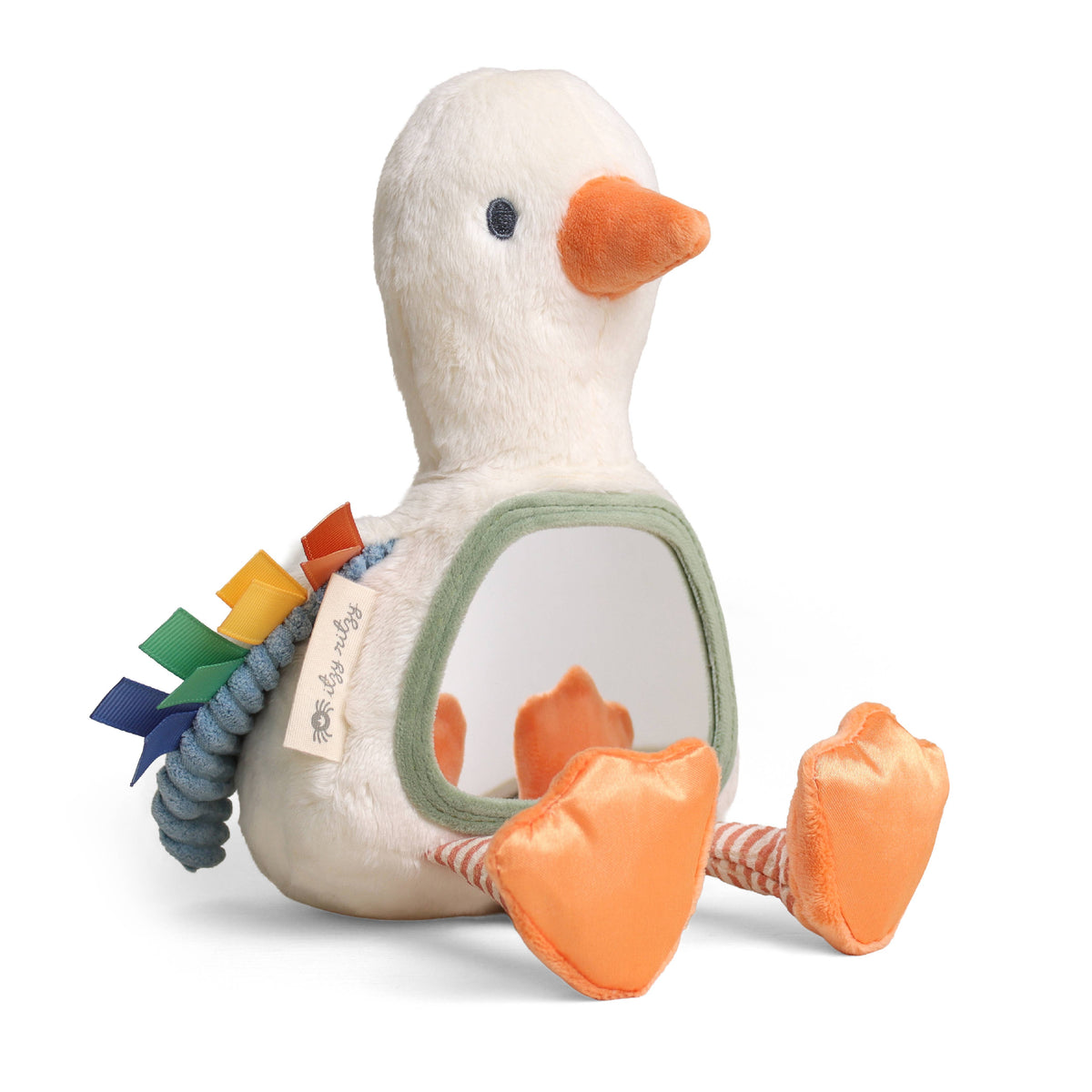 Itzy Ritzy - *NEW* Itzy Bitzy Mirror™ Sensory Tummy Time Mirror - Goose - Baby Dill