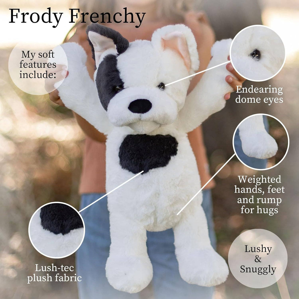 Lushee Frody Frenchy Dog Plushie - Baby Dill