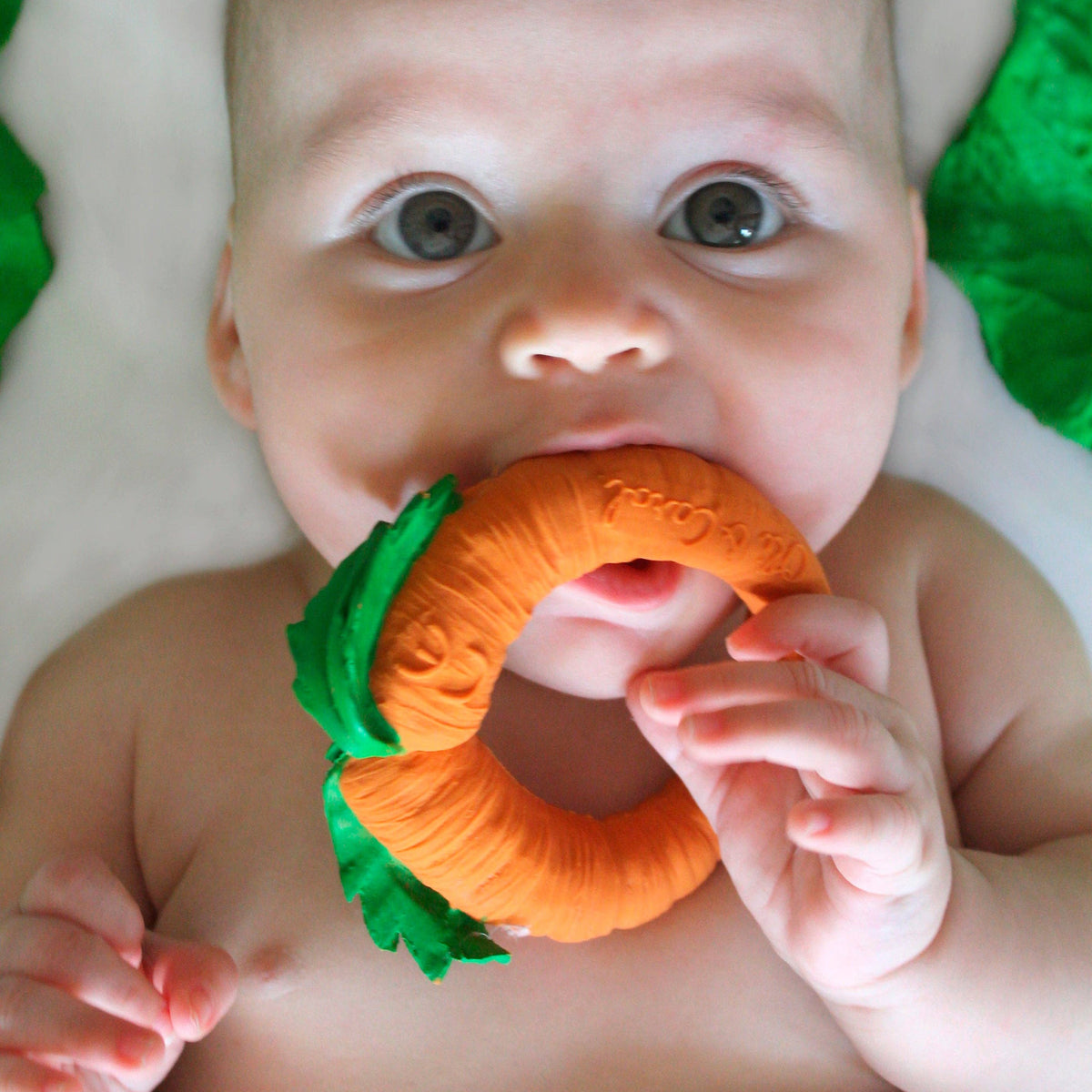 Cathy the Carrot Organic Rubber Teether
