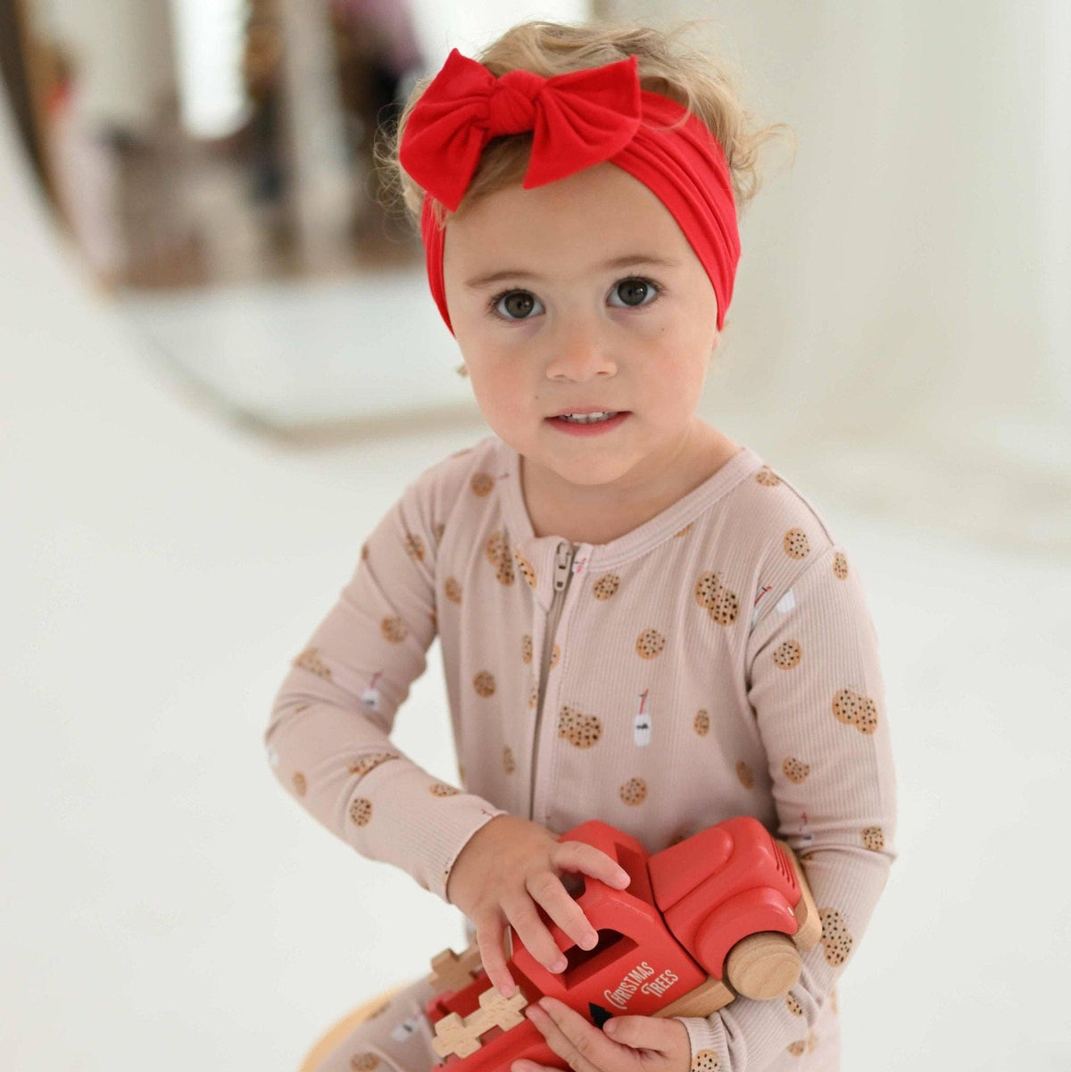 Double Zip Bamboo Milk and Cookies Romper sleeper