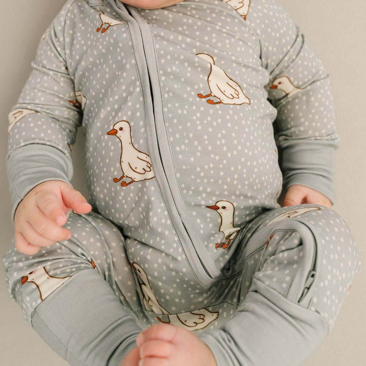 Little One Shop - Classic Goose Bamboo Sleeper - Baby Dill