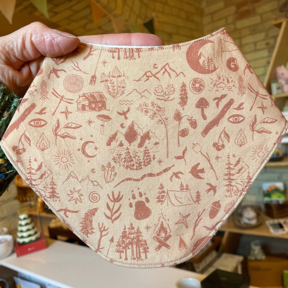 Organic Cotton Bandana Bib - Baby Dill