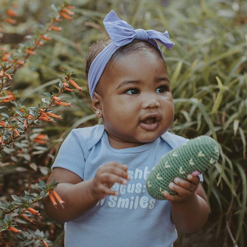 Crochet Pickle Rattle - Baby Dill