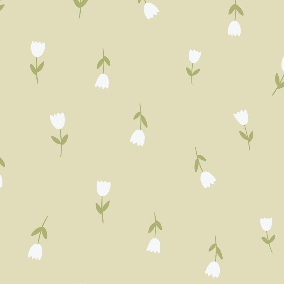Honeycomb Goods - Buttercup Tulips Zip Pajamas - Baby Dill