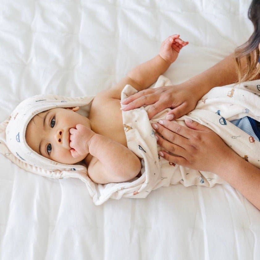 Luxury Hooded Towel - Baby Dill