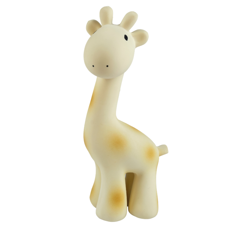 Giraffe Natural Organic Rubber Teether, Rattle & Bath Toy - Baby Dill