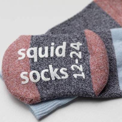 Chelsea - Non-Slip Baby Socks Purple, Blue Cotton - Baby Dill