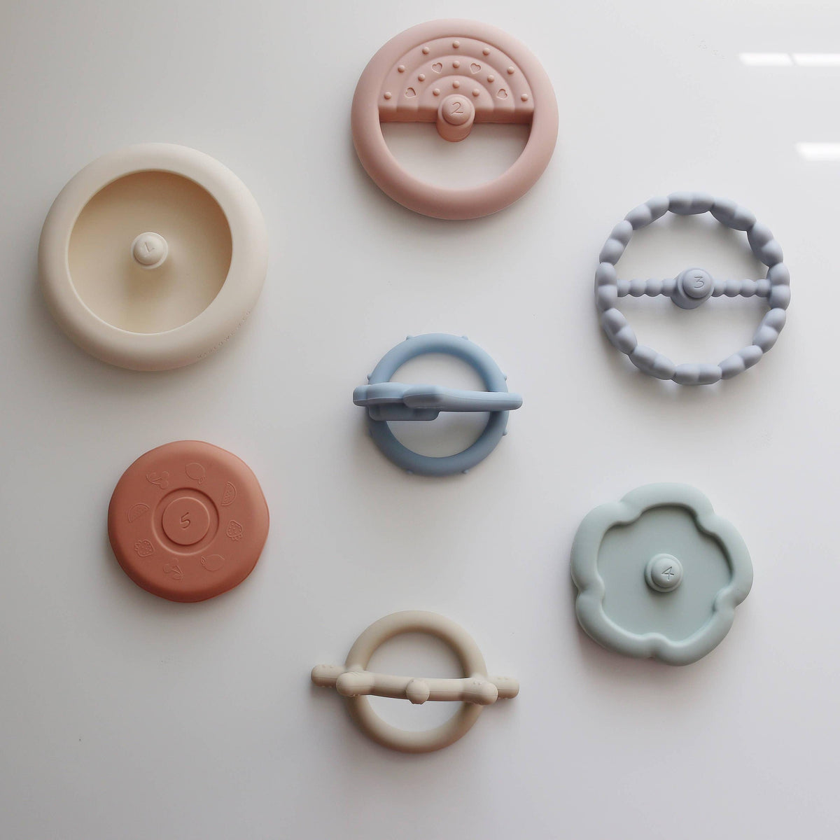 Classic Silicone Stacking Teething Ring Toy
