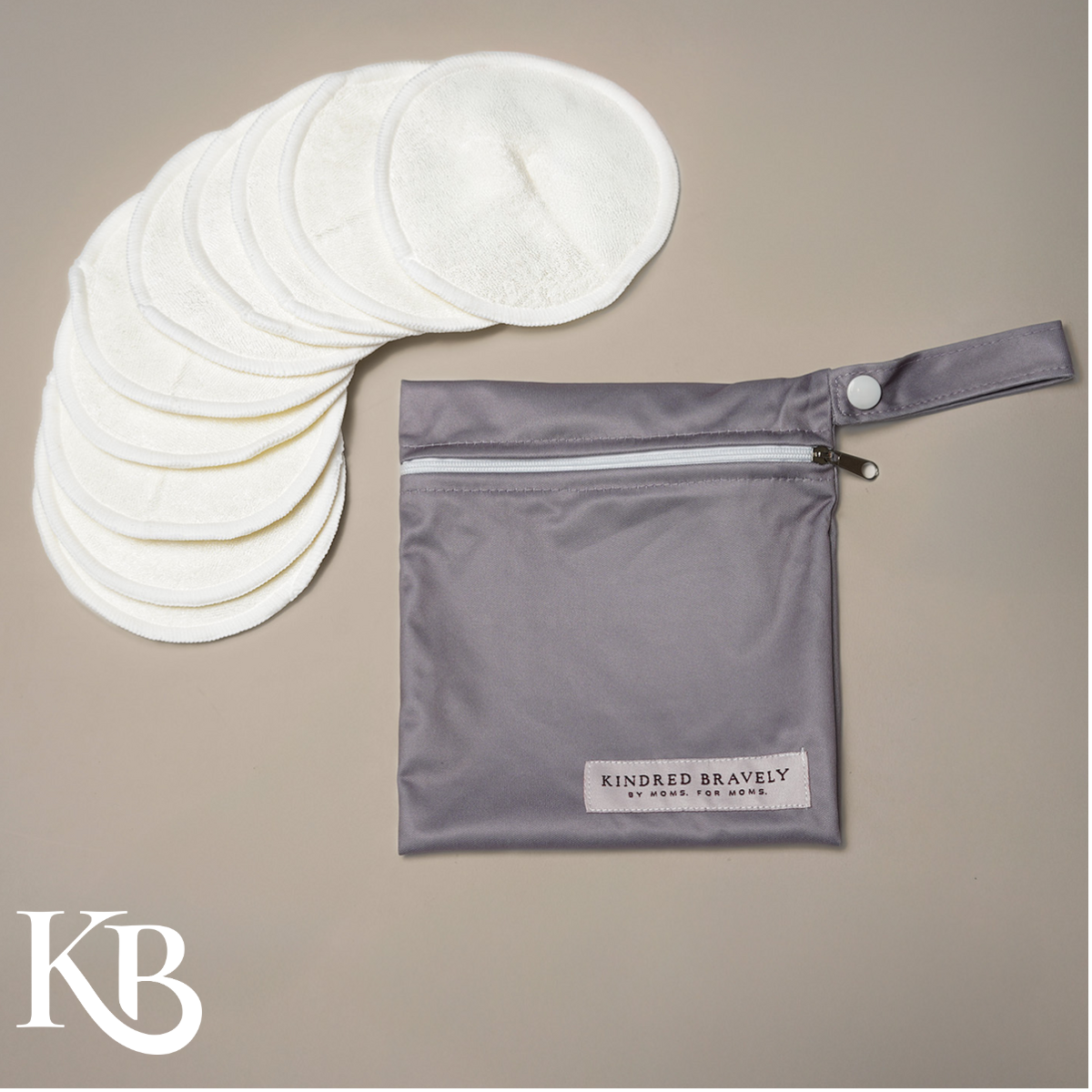 Kindred Bravely - Washable organic Nursing Pads (10-Count) NEW TWILIGHT BAG - Baby Dill