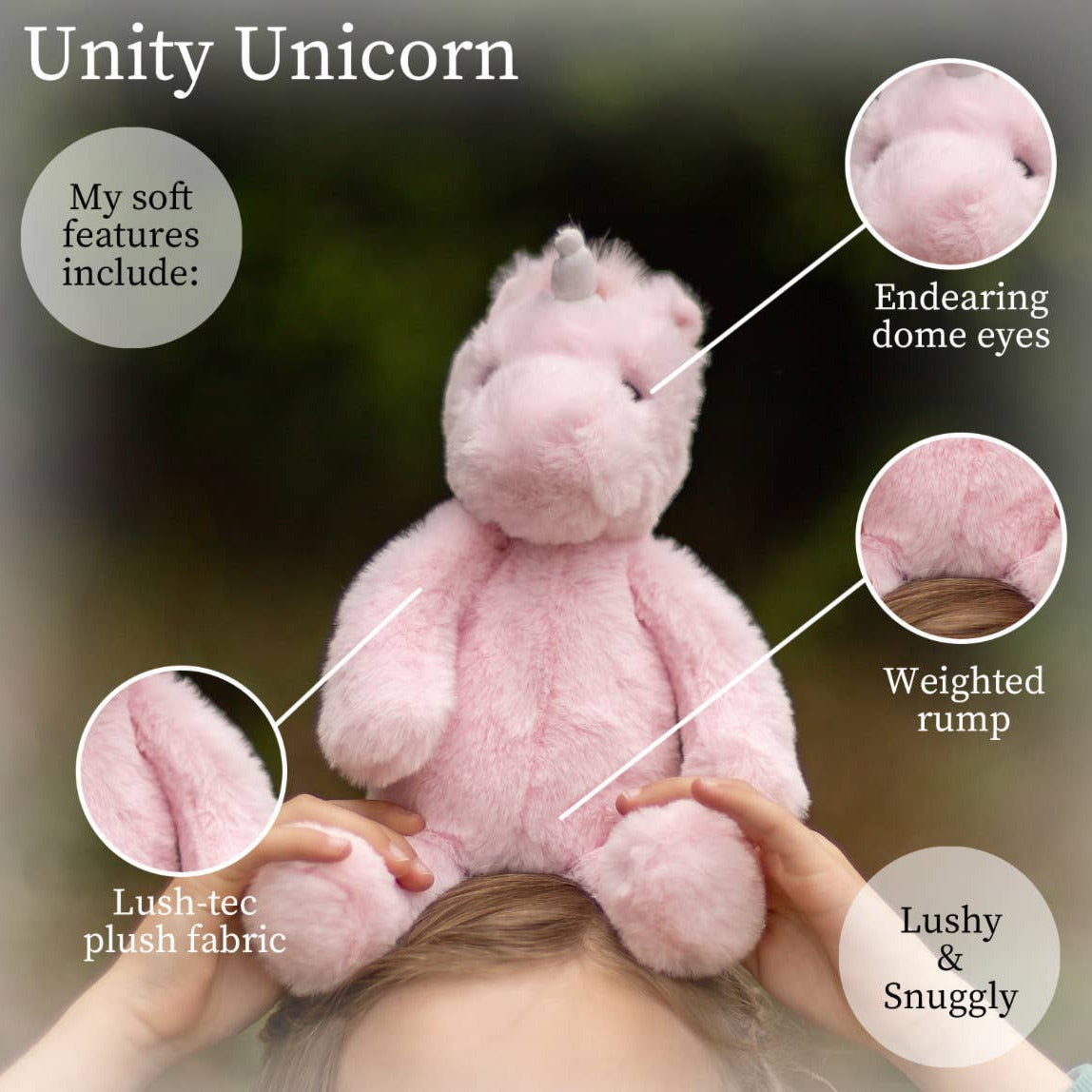 Lushee Unity Unicorn Rose Plush