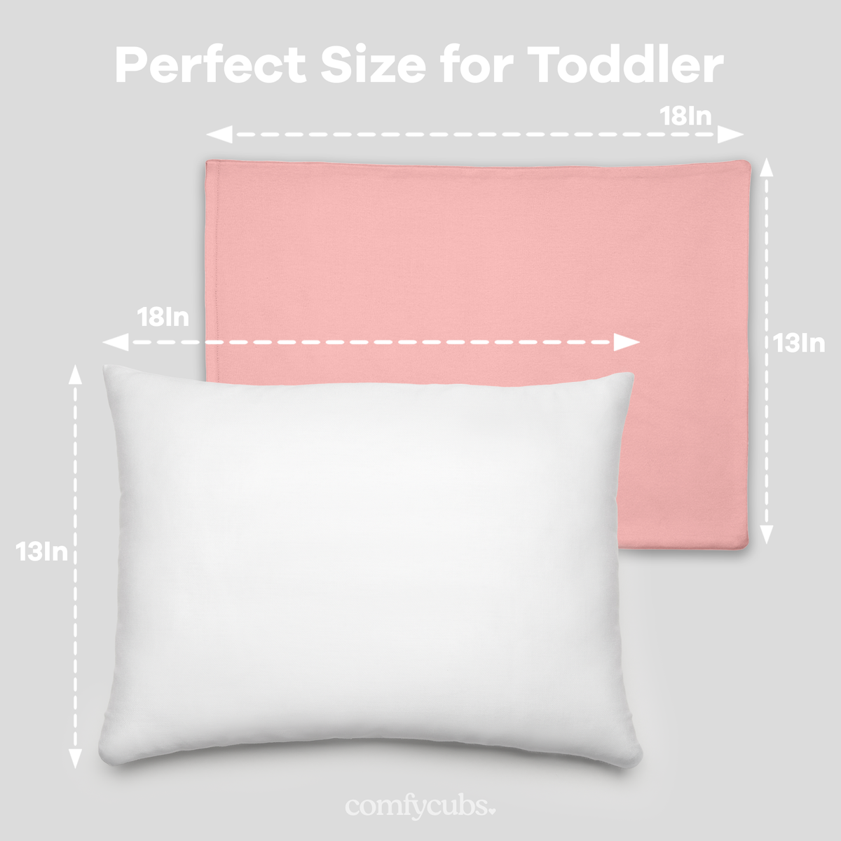 Toddler Pillow with Soft Cotton and Muslin Cotton Pillowcase