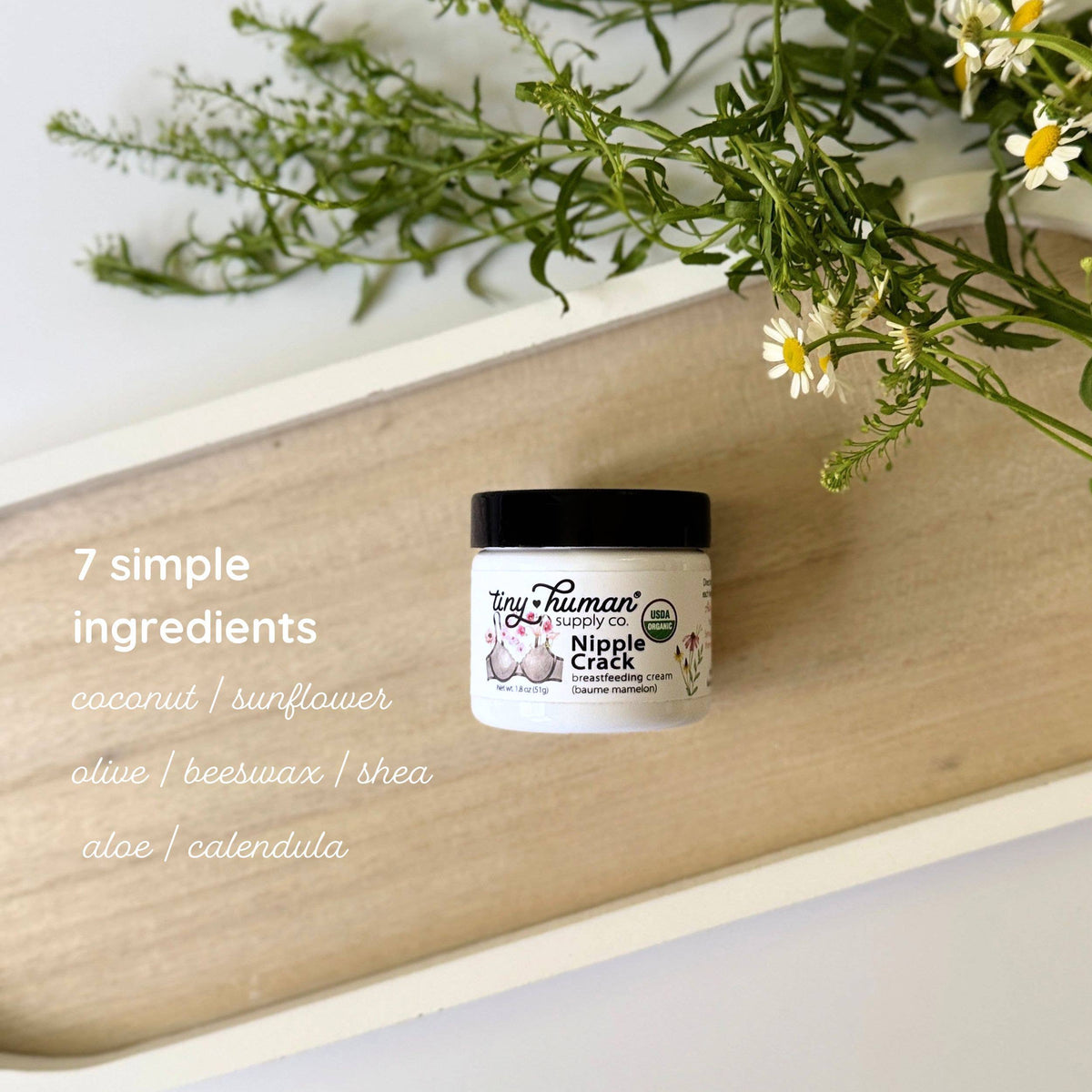 Tiny Human Supply Co. - Nipple Crack™ Organic Nipple Balm 1.8oz - Baby Dill