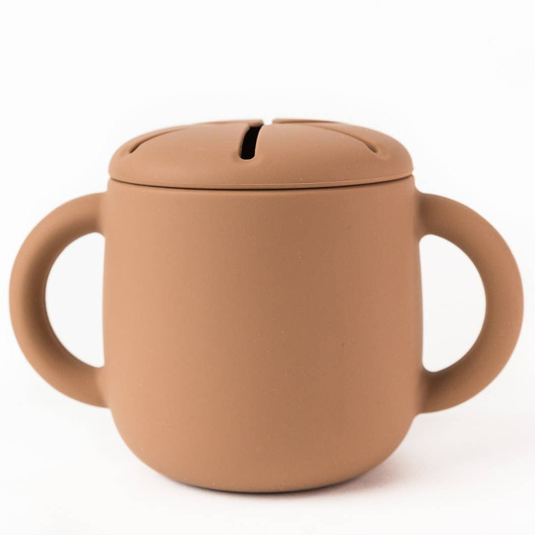 Silicone Snack Cup with Lid - Baby Dill