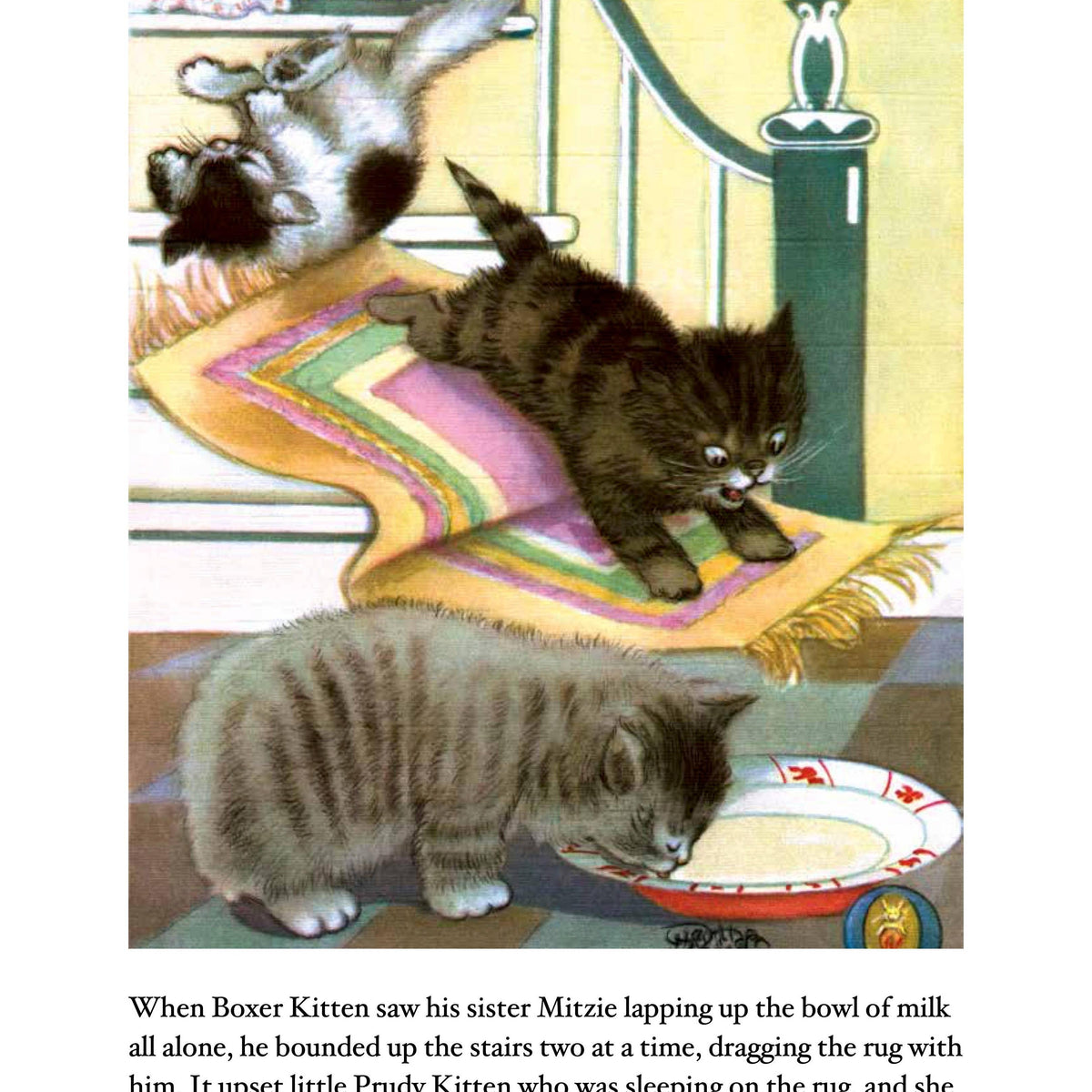 Kittens And Puppies- Children&#39;s Picture Book-Vintage
