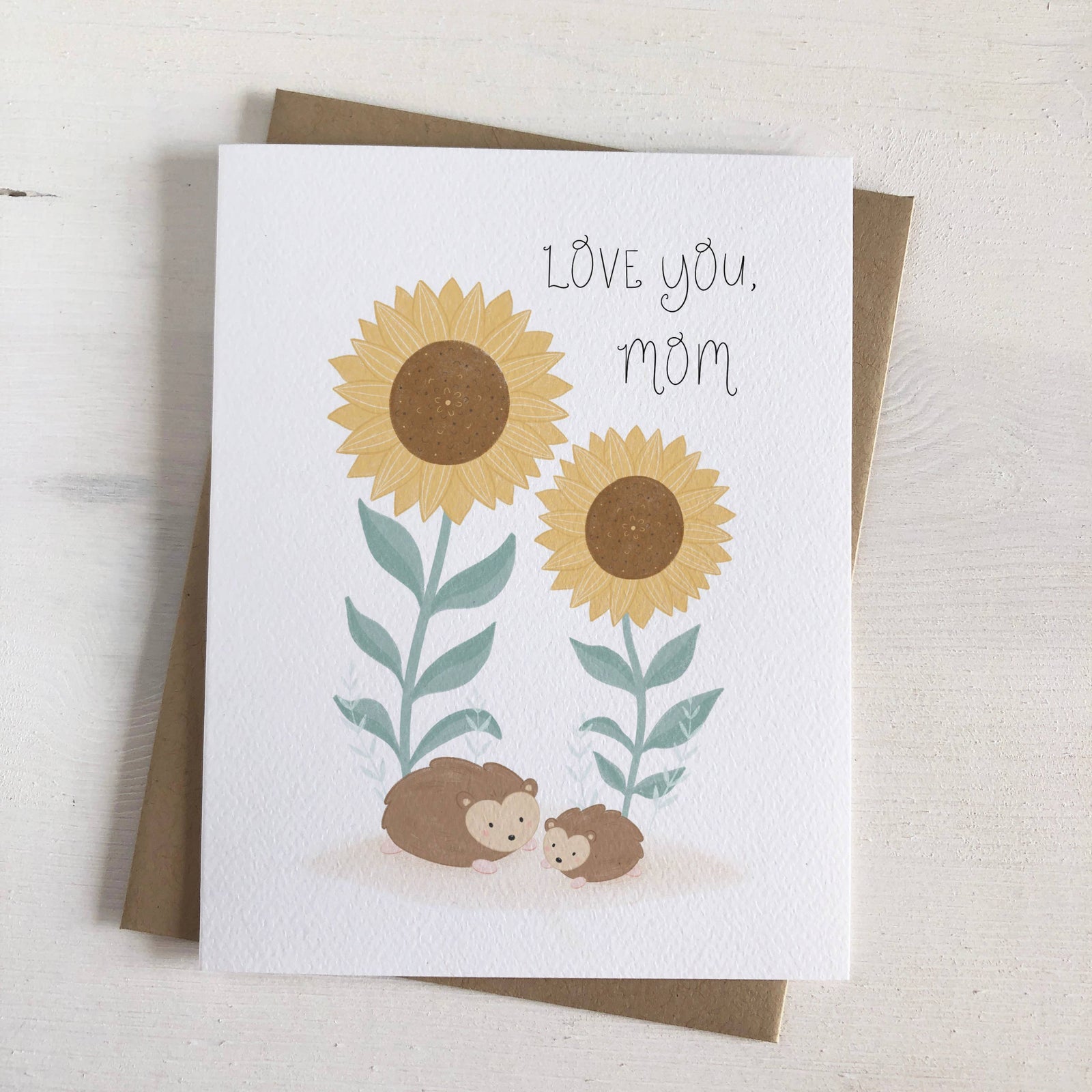 Love You Mom Card - Baby Dill