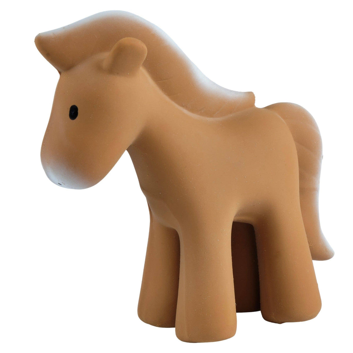 Horse Natural Organic Rubber Teether, Rattle & Bath Toy - Baby Dill