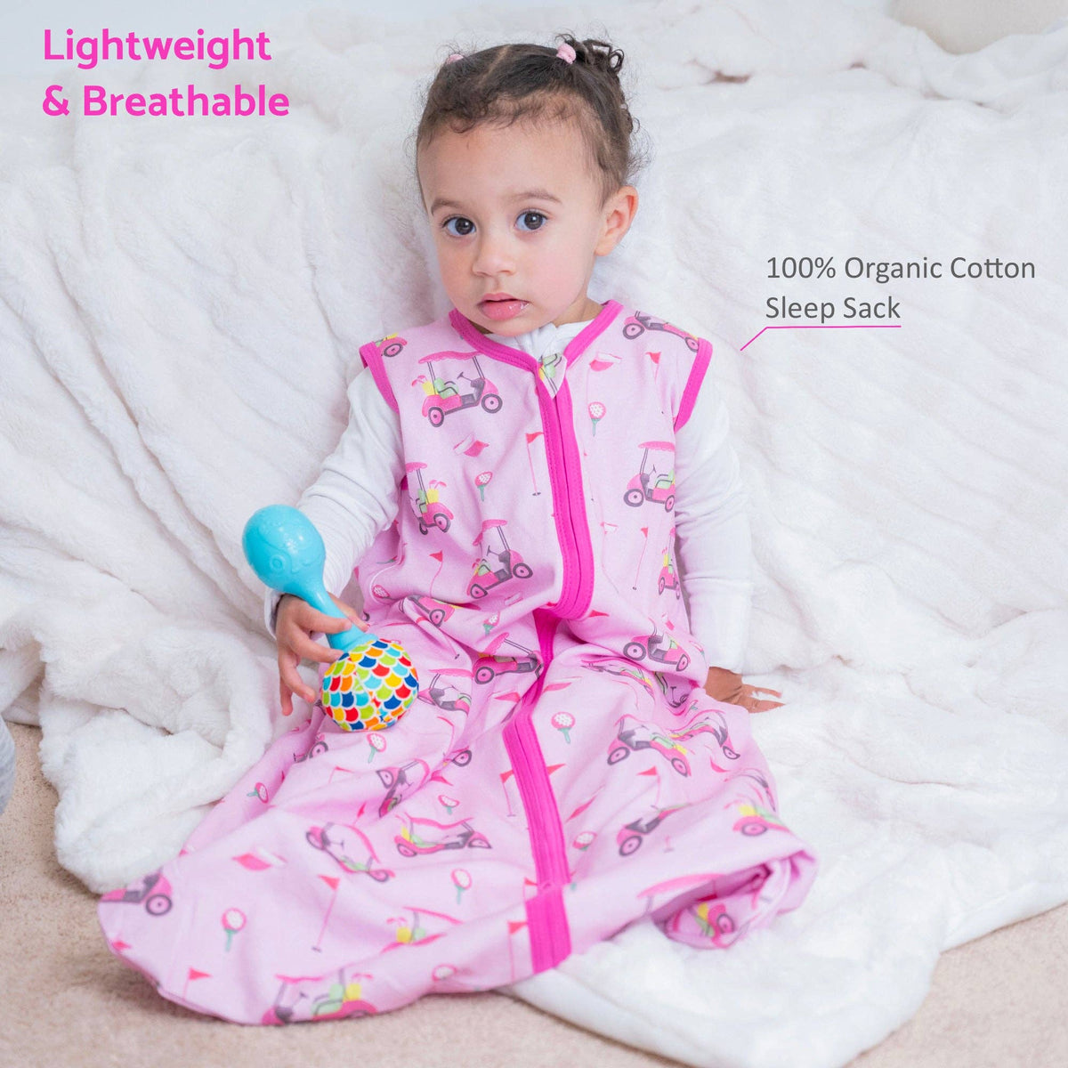 Organic Cotton Sleep Sack 0.5 TOG Lil Miss Birdie