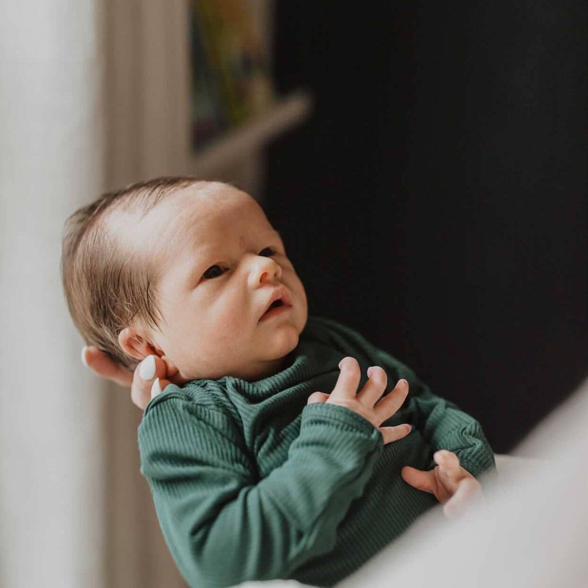 Ribbed Knotted Newborn Baby Gown Sleepwear