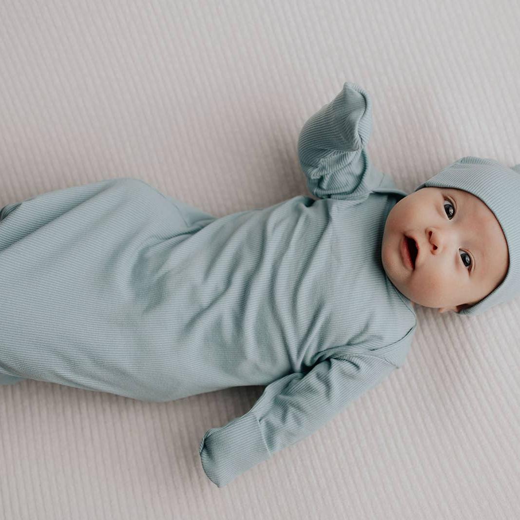 Blue Bird Knotted Gown