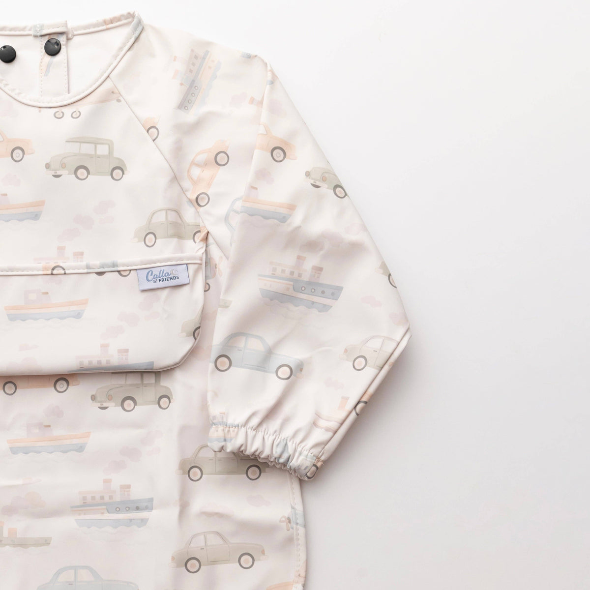 Long Sleeve Bib - Vintage Transportation
