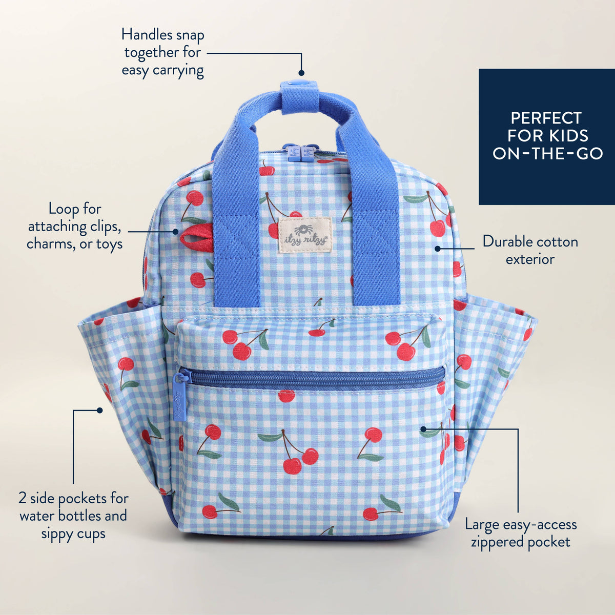 Itzy Ritzy - *NEW* Itzy Bitzy Backpack - Baby Dill