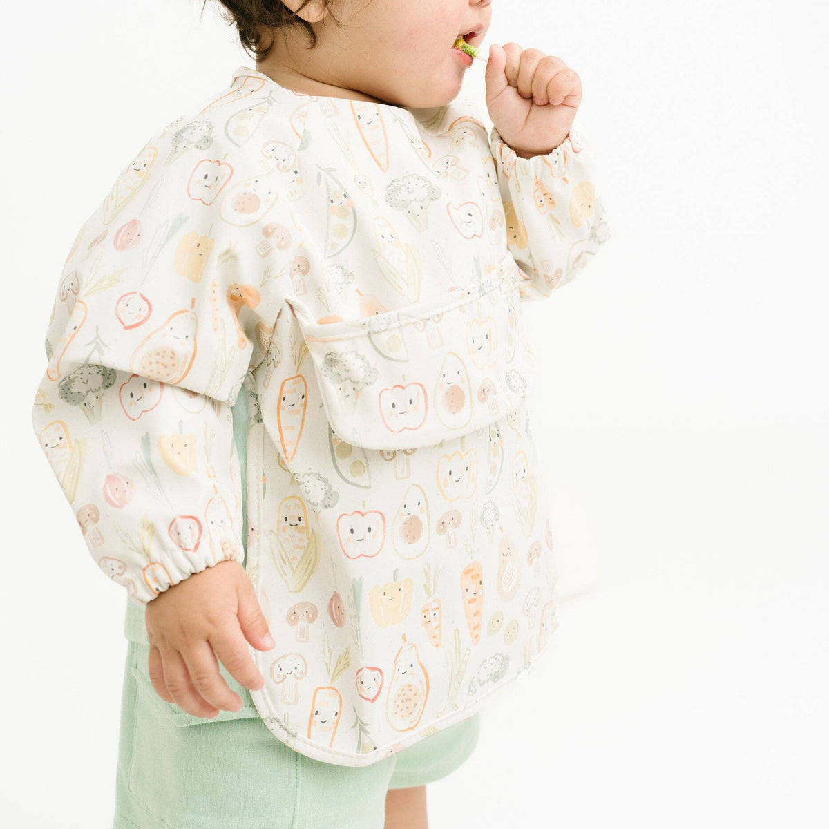 Little One Shop - Veggie Friends Bib - Baby Dill