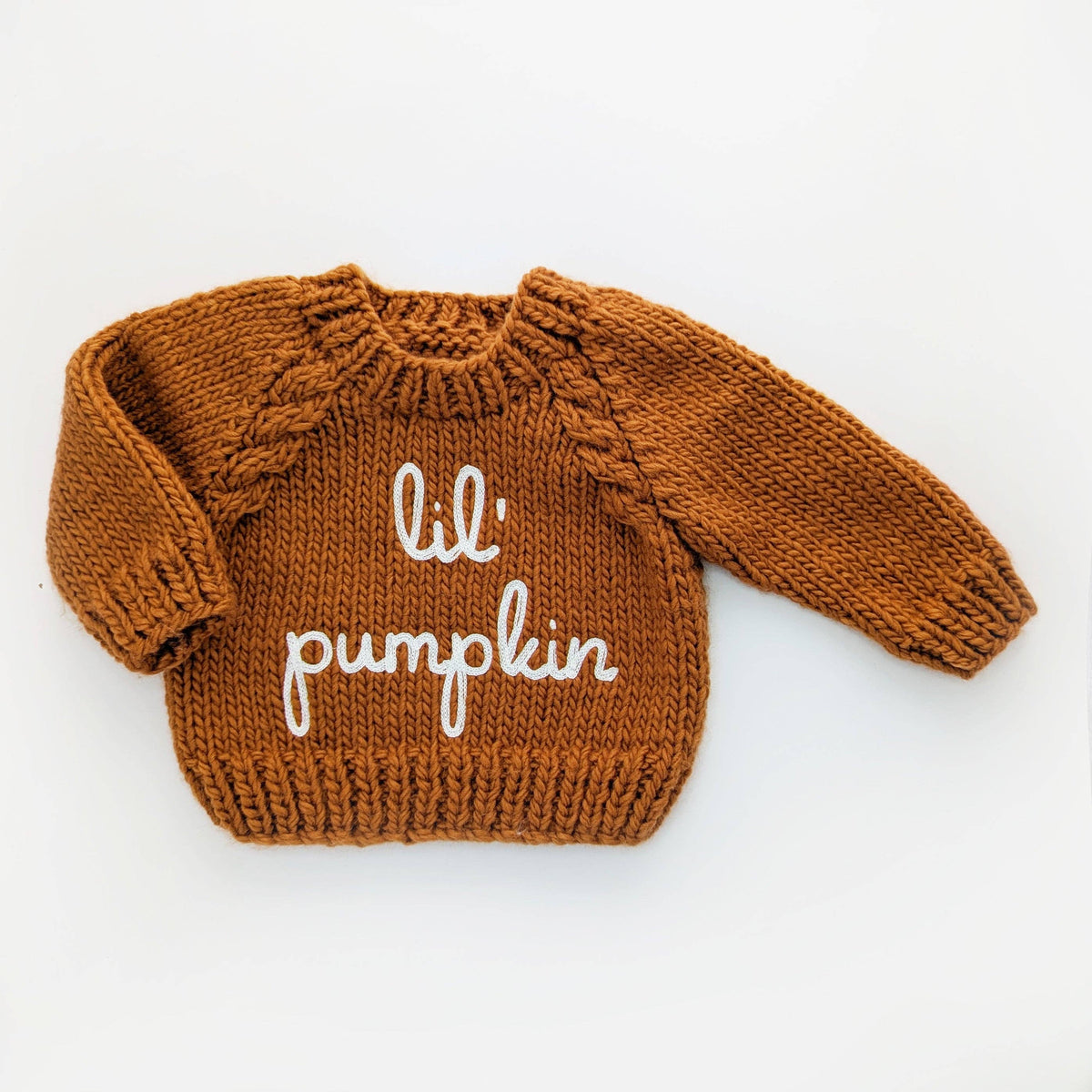 Lil' Pumpkin Hand Knit Sweater