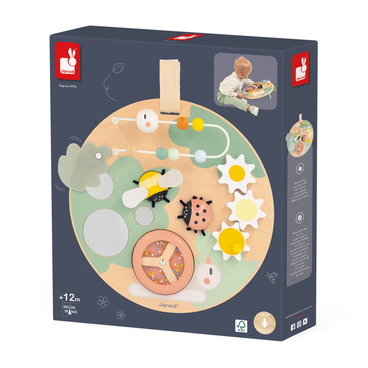Janod - SWEET COCOON - BUSY BOARD - Baby Dill