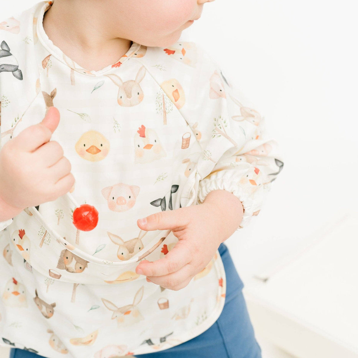 Farm Friends Long Sleeve Bib