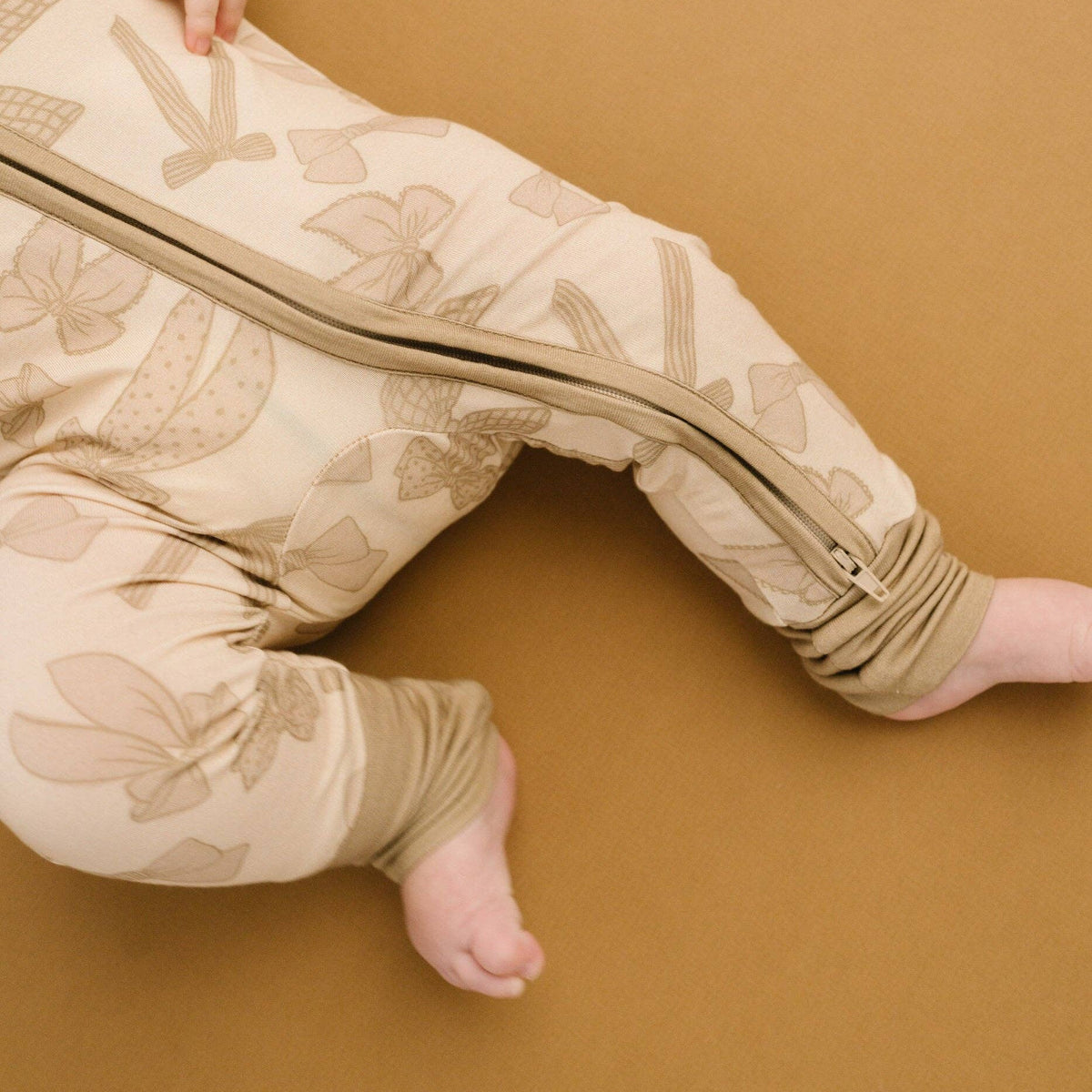 Neutral Bows Double Zip Bamboo Sleeper