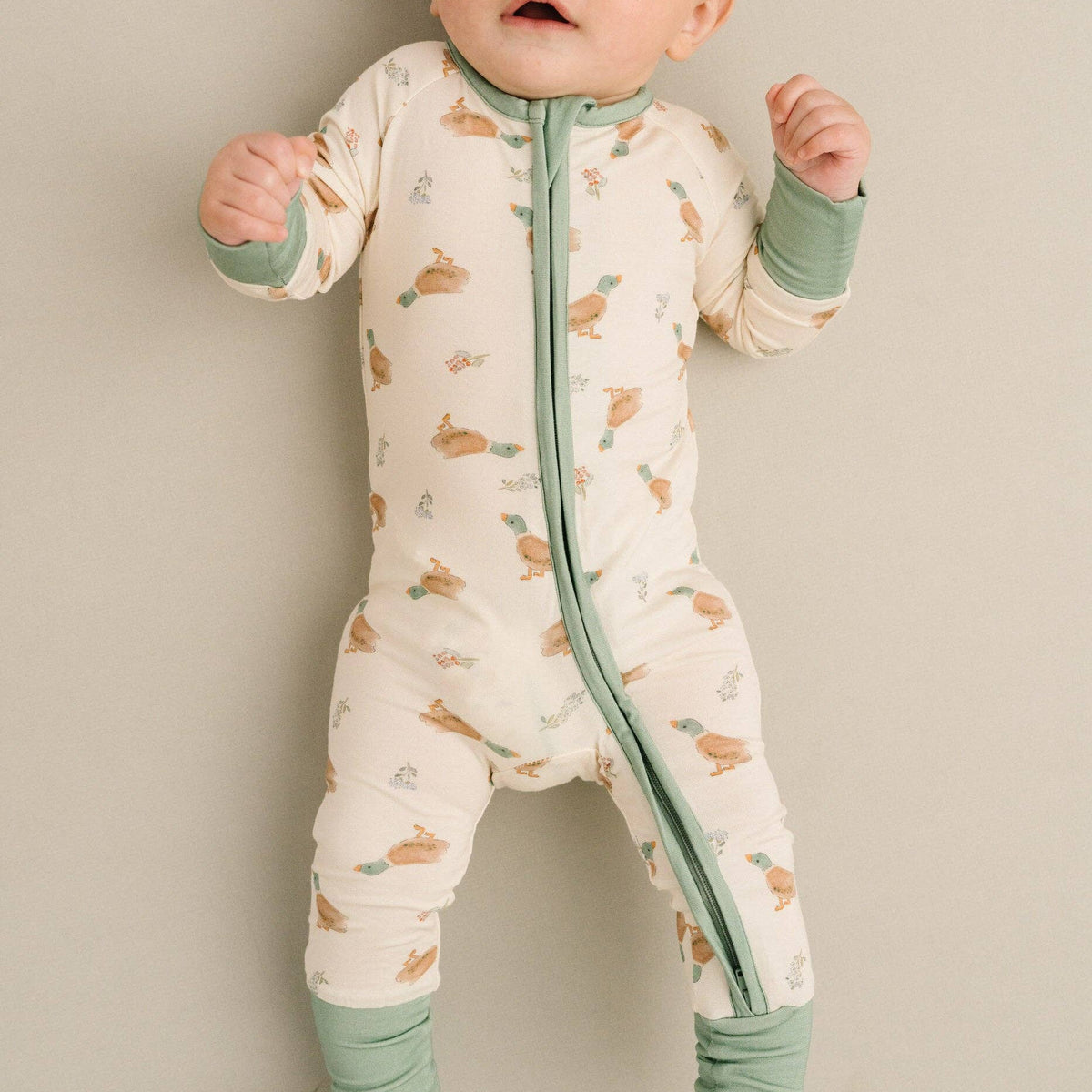 Little Mallard Duck Double Zip Bamboo Sleeper