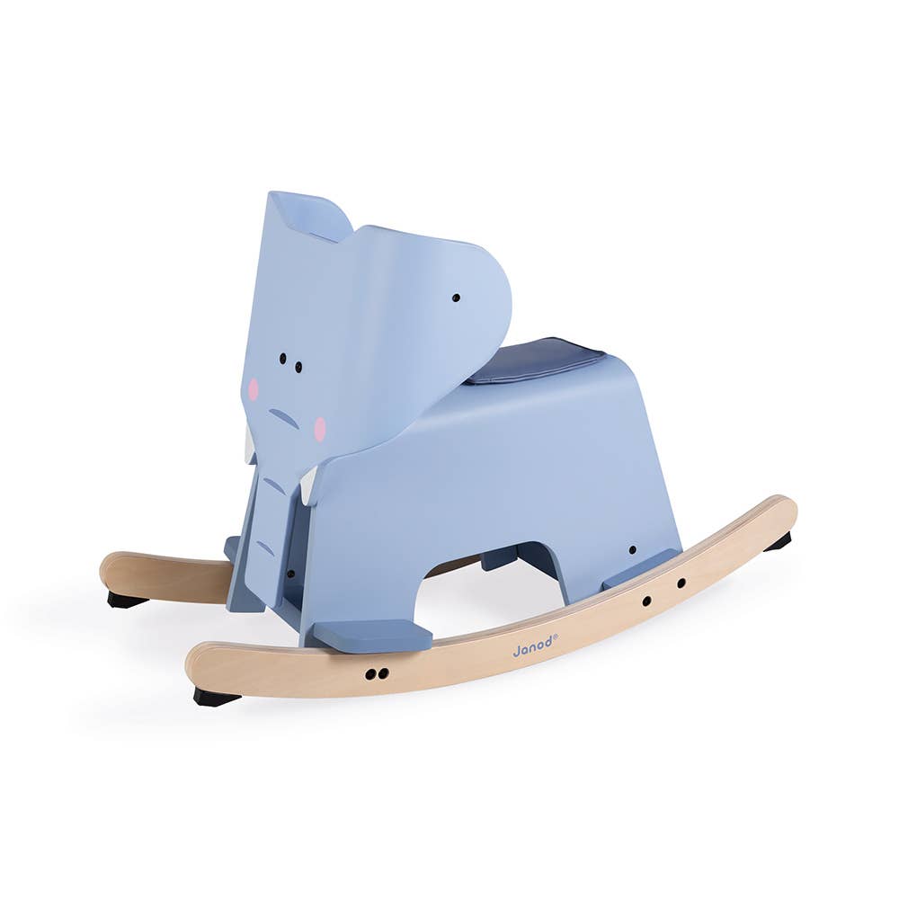 Janod - Rocking Elephant | With Removable Protection | 12 Months+ - Baby Dill