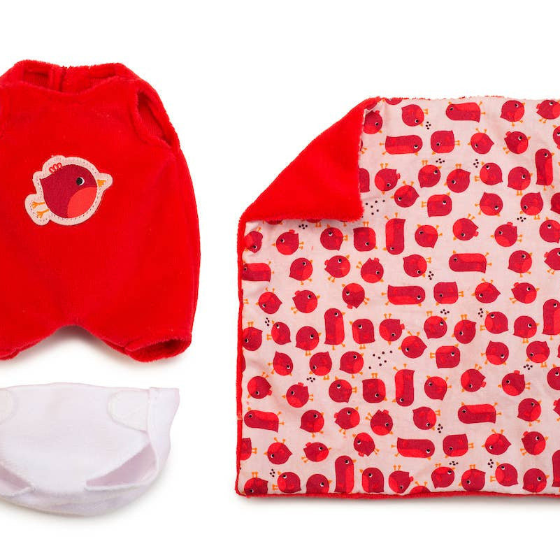Janod - Agathe Baby | Doll & Carrier | Pretend Play | 12 Months+ - Baby Dill