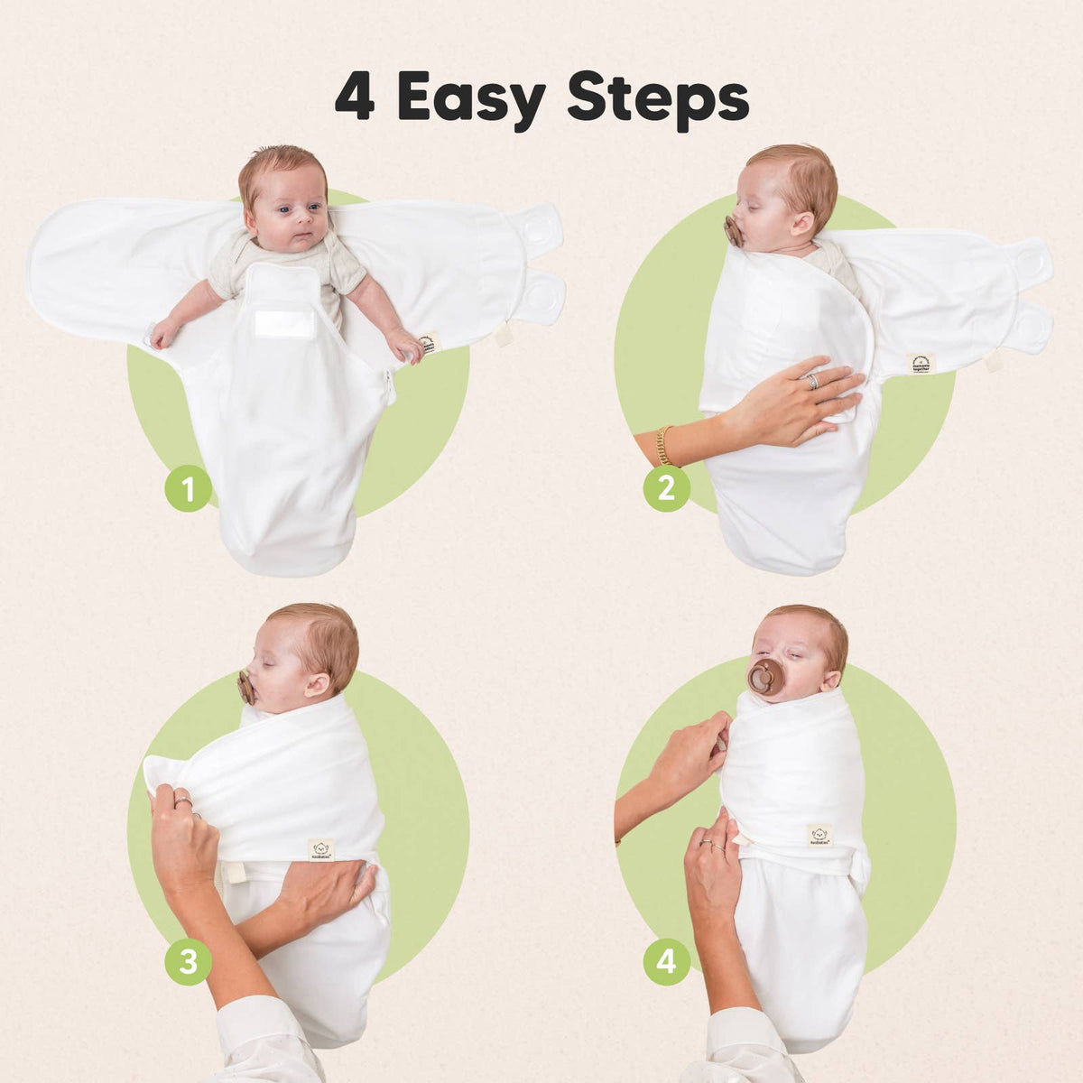3pk Soothe Zippy Baby Swaddles 0-6 Months Newborn Sleep Sack