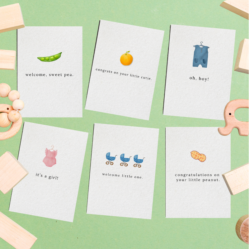 Welcome, Sweet Pea New Baby Card