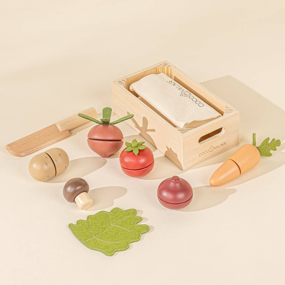 Coco Village - Wooden Vegetables Playset - Baby Dill
