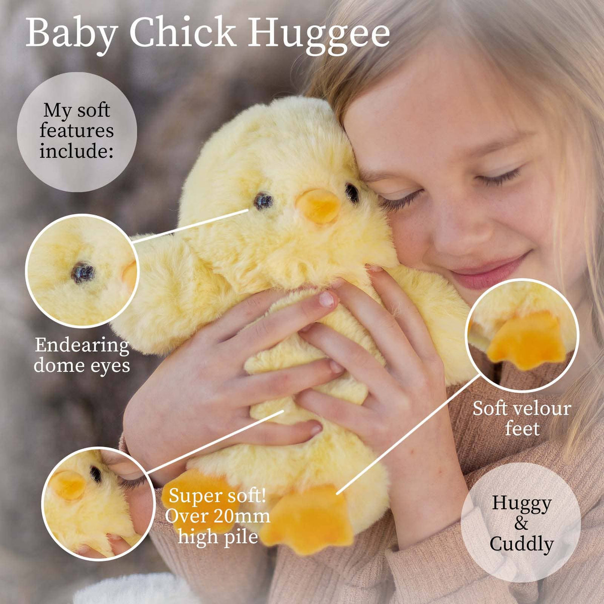World's Softest Yellow Chick Plushie - Baby Dill