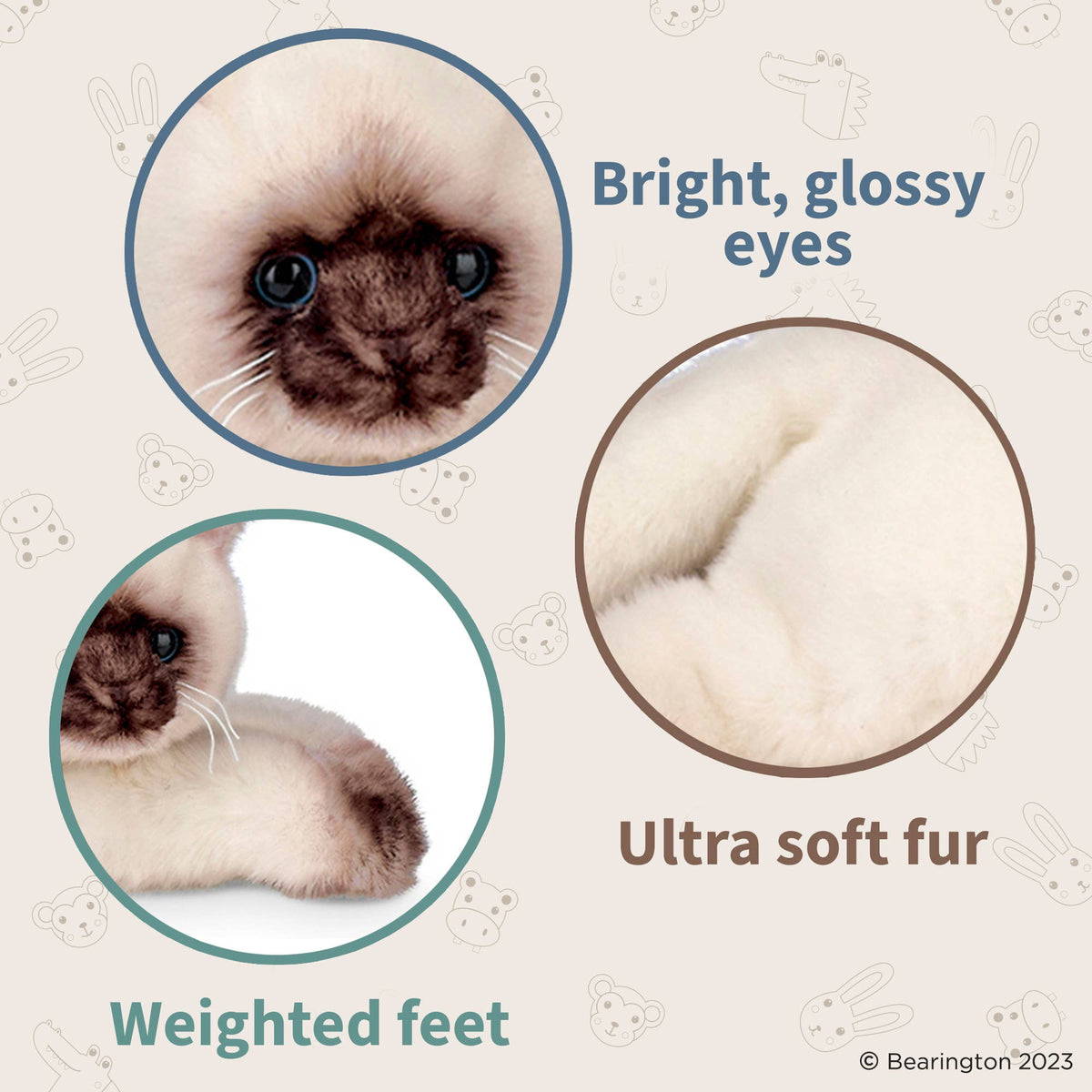 Lil&#39; Cleo the Siamese Kitty Cat Plushie - Baby Dill