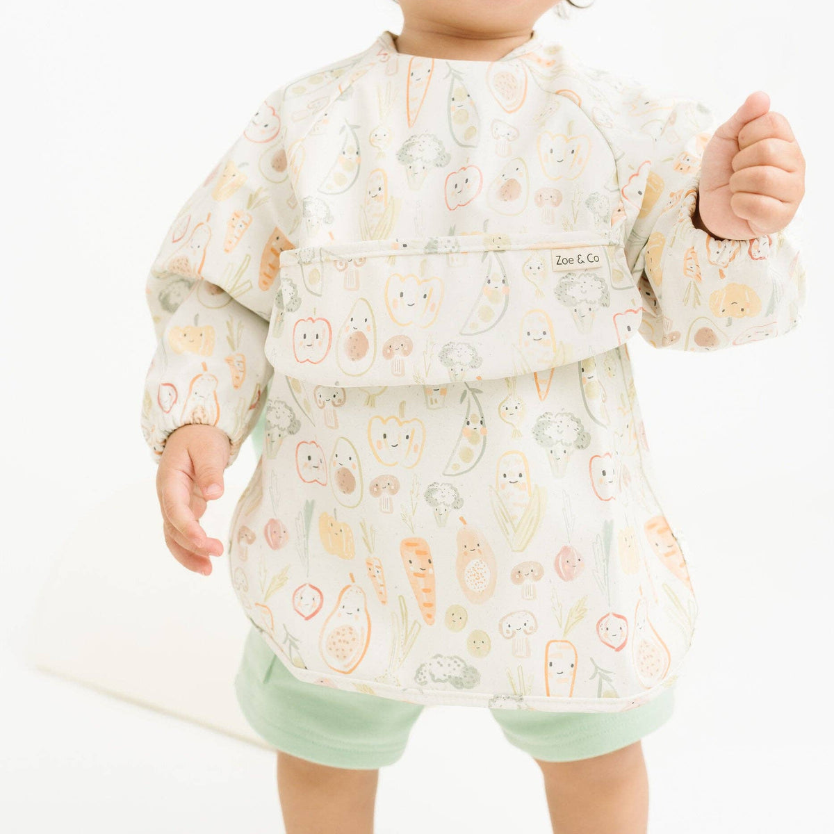 Little One Shop - Veggie Friends Bib - Baby Dill