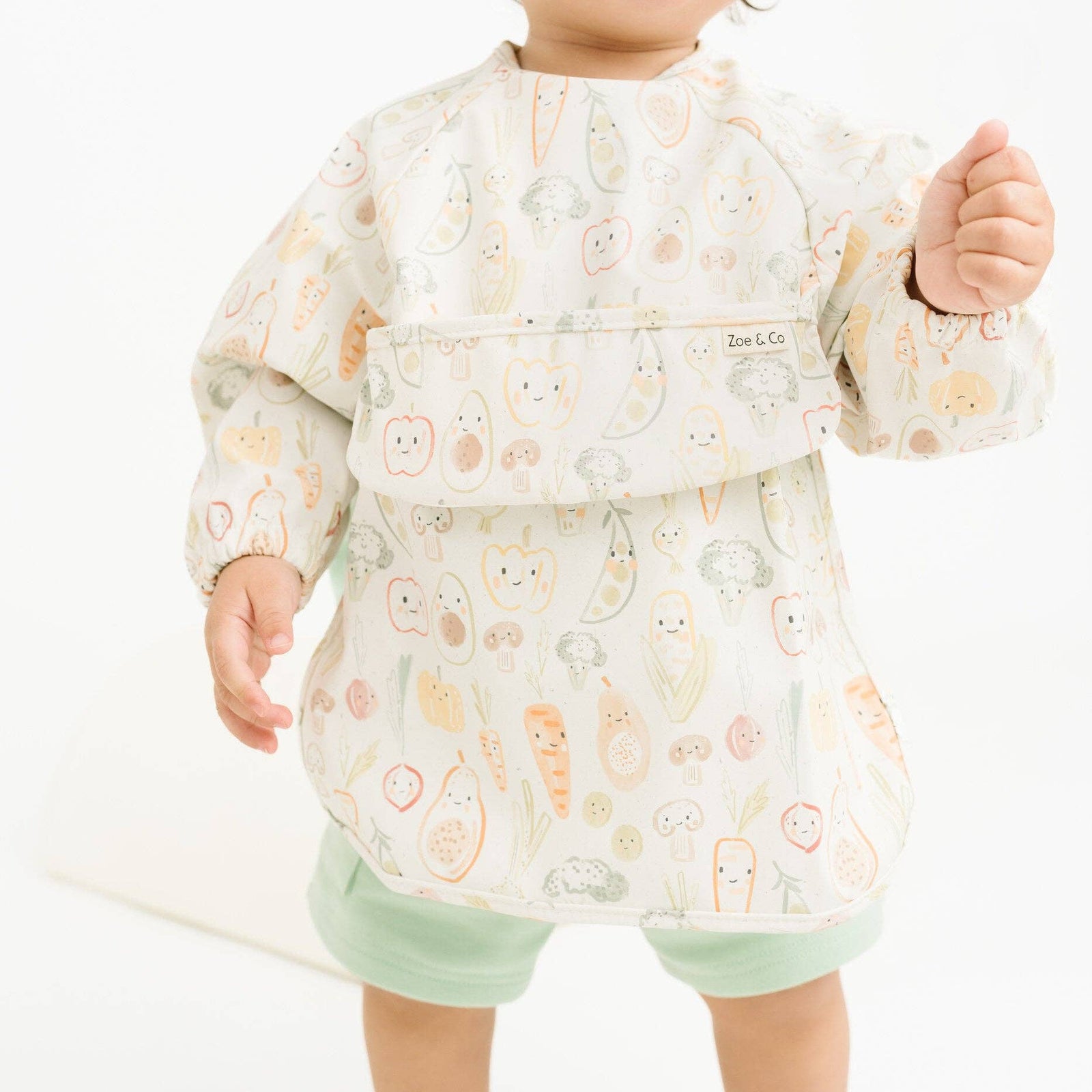 Little One Shop - Veggie Friends Bib - Baby Dill