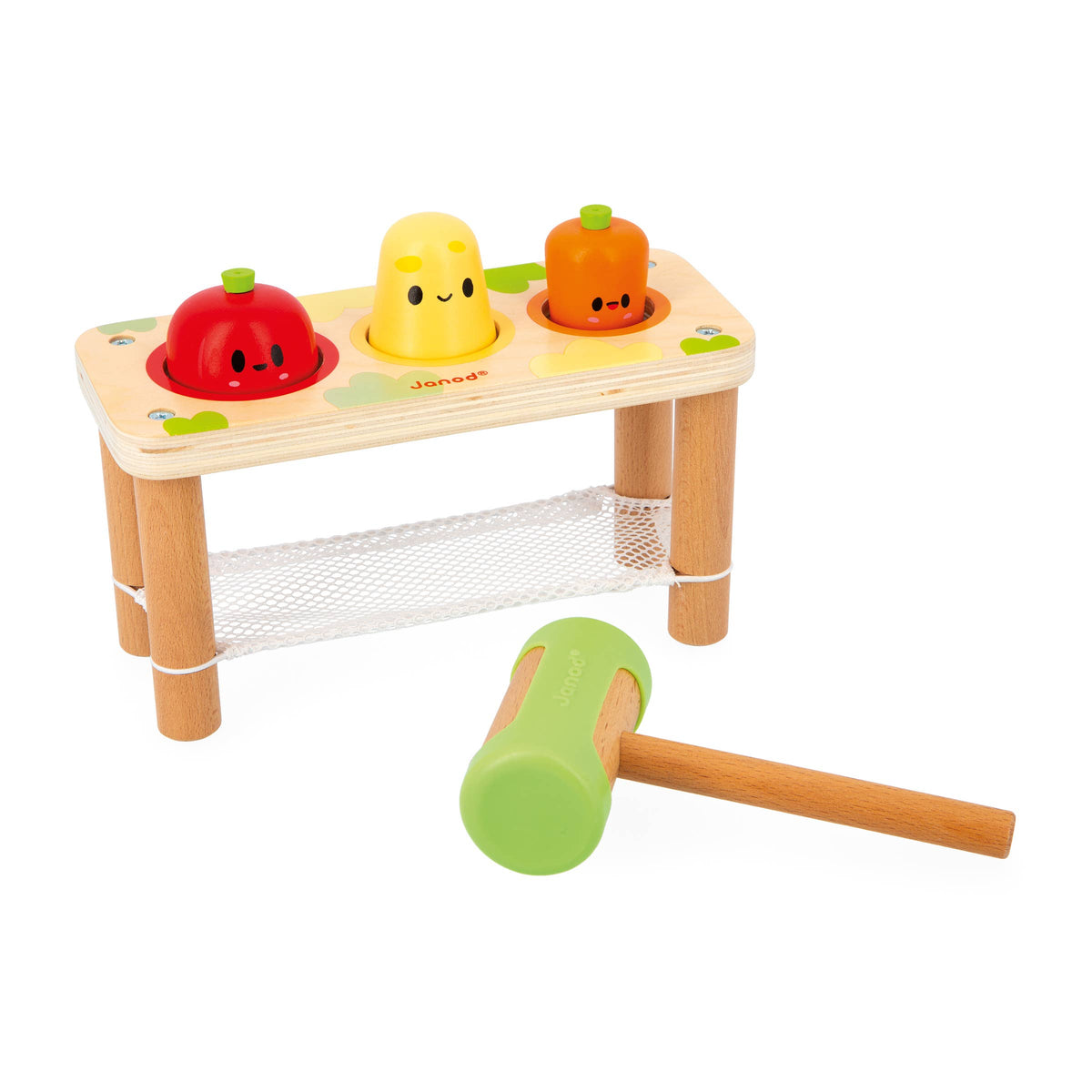 Wooden Hammer Tap Vegetables Toy