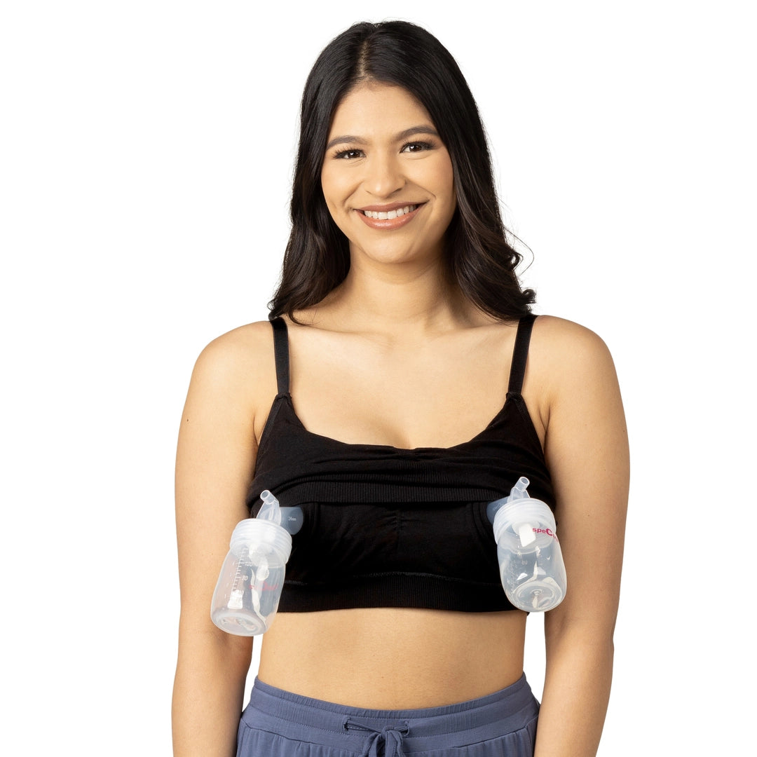 Sublime Bamboo Hands Free Pumping Lounge & Sleep Bra Small - Baby Dill