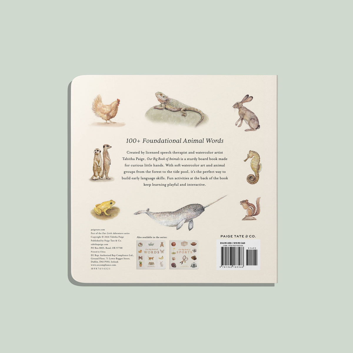 Paige Tate & Co. - Our Big Book of Animals (Baby Board Book) - Baby Dill