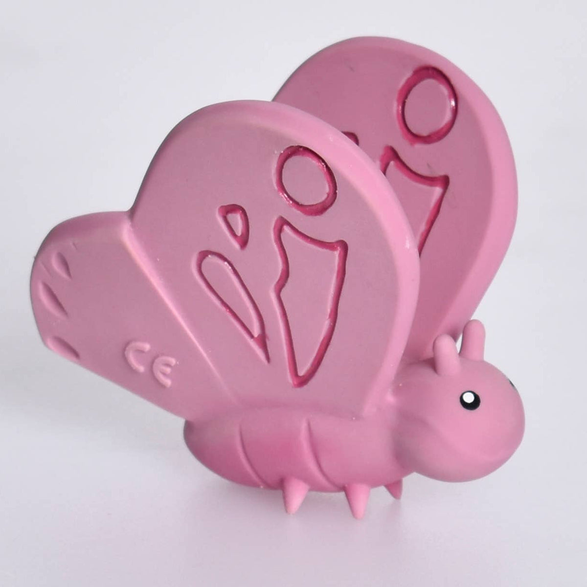 Butterfly Natural Rubber Teether, Rattle & Bath Toy - Baby Dill