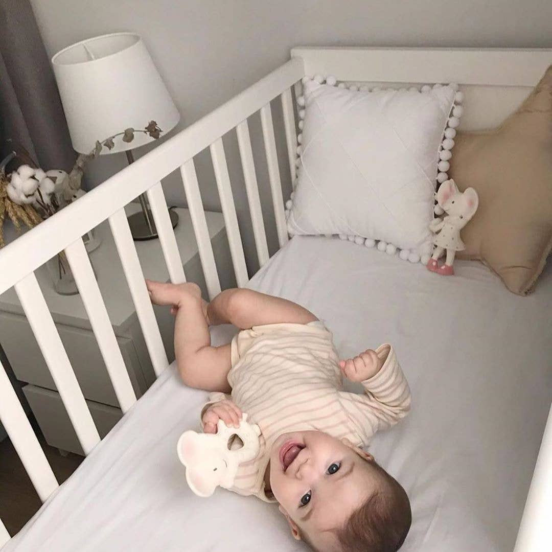 Meiya the Mouse Natural Rubber Teether - Baby Dill