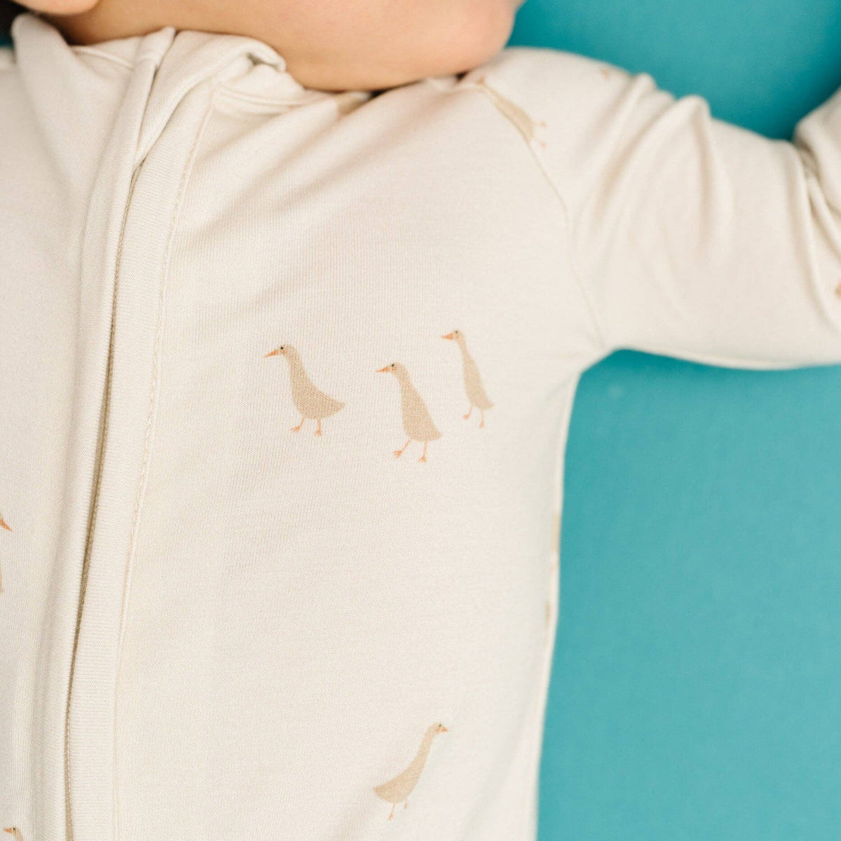 Silly Goose Bamboo Sleeper - Baby Dill